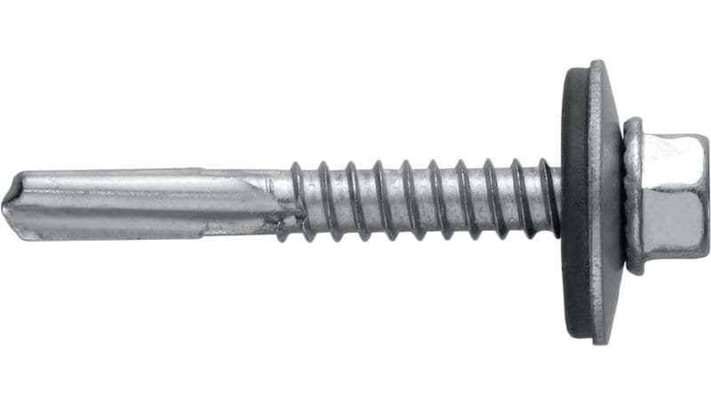 Vis métalliques autoperceuses S-MD55Z Vis autoperceuse (acier au carbone zingué) avec rondelle de 16 mm pour des fixations épaisses métal sur métal (jusqu'à 15 mm)