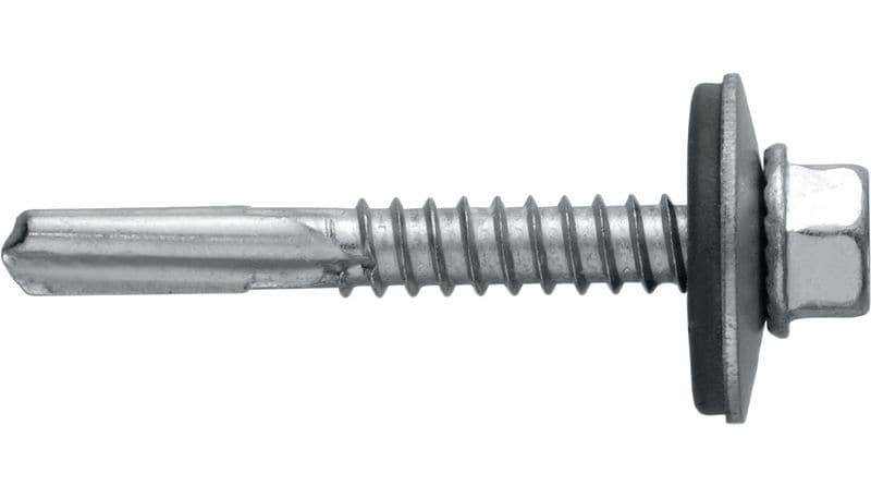 Vis métalliques autoperceuses S-MD55Z Vis autoperceuse (acier au carbone zingué) avec rondelle de 16 mm pour des fixations épaisses métal sur métal (jusqu'à 15 mm)