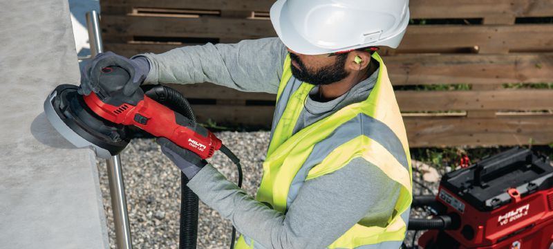 Meule diamant turbo SPX (pour DGH 130) Meule diamant Ultimate pour meuleuse à béton DGH 130 – pour le ponçage de finition du béton et de la pierre naturelle Applications 1