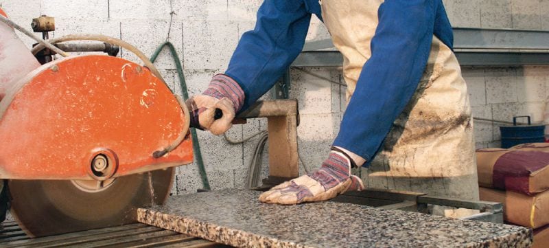 Lame de scie sur table DS-BB N1 Lame diamant silencieuse de qualité supérieure réduisant le bruit jusqu'à 50 % – conçue pour la coupe du granit et du clinker Applications 1