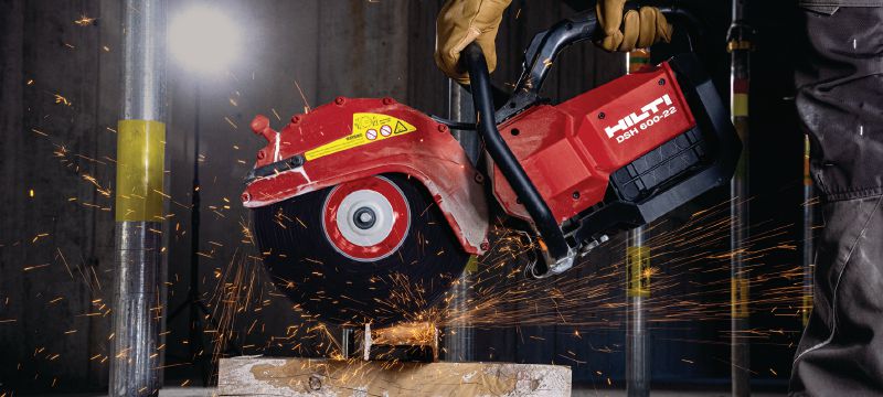 Découpeuses sans fil DSH 600-22 Découpeuses sans fil alimentée par batterie pour travaux lourds - pour la découpe de béton, métal et maçonnerie (plateforme de batteries Nuron) Applications 1
