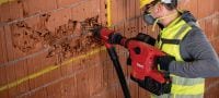 Marteau piqueur sans fil TE 500-22 SDS-Max Marteau piqueur et burineur SDS Max (TE-Y) sans fil avec réduction active des vibrations pour le burinage dans le béton ou la maçonnerie (plateforme de batteries Nuron) Applications 4