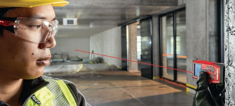 Lasermètre PD-I Lasermètre robuste avec fonctions de mesure intelligente et connectivité Bluetooth® pour les applications intérieures jusqu'à 100 m/330 ft Applications 1