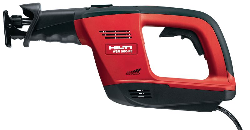 Scie sabre WSR 900-PE Scie sabre conçue pour des vibrations minimales lors des travaux de démolition courants et lors de la coupe à la longueur