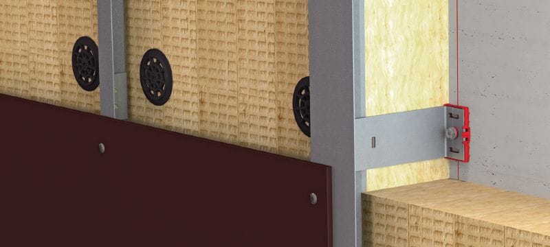 Image 3 of 6: Patte-équerre FOX VI M Patte-équerre murale polyvalente pour l'installation de structures de façade pare-pluie Applications 1