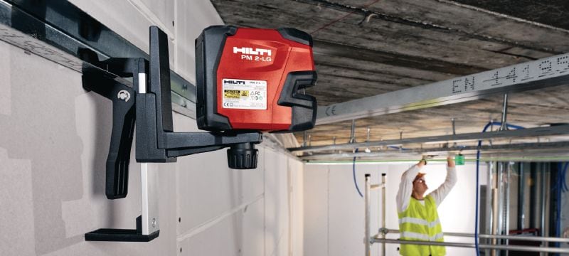 Niveau laser ligne PM 2-LG Laser ligne à 2 lignes pour le nivellement, l'alignement et l'équerrage avec faisceau vert Applications 1
