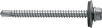 Vis métalliques autoperceuses S-MD 63 S Vis autoperceuse (acier inoxydable A2) avec rondelle de 19 mm pour les fixations de métal sur métal d'épaisseur moyenne à élevée (jusqu'à 6 mm)