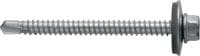 Vis métalliques autoperceuses S-MD 63 S Vis autoperceuse (acier inoxydable A2) avec rondelle de 19 mm pour les fixations de métal sur métal d'épaisseur moyenne à élevée (jusqu'à 6 mm)