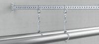 MIC-SPH Accessoire galvanisé à chaud (GAC) fixé sur les rails MI pour soutenir les tuyaux suspendus Applications 1