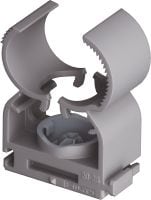 Multi clip X-FC MX Fixation de tube ajustable optimisée pour clous en bande et compatible avec une large gamme de méthodes de fixation, de matériaux supports et de diamètres de gaines