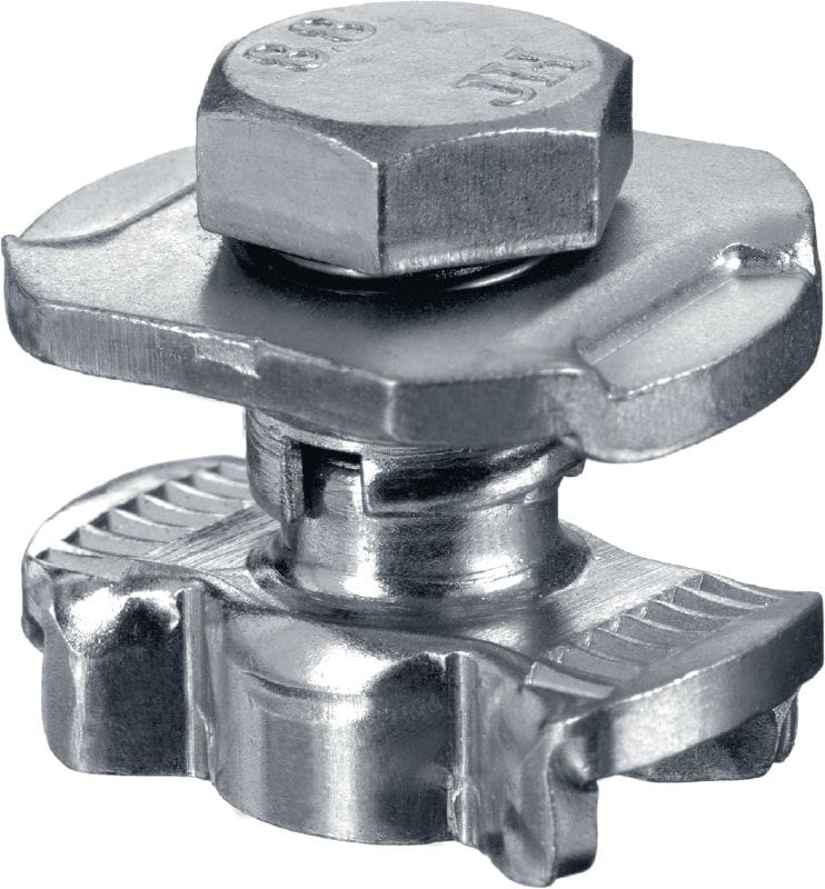 Connecteur MQN-R Bouton d'assemblage de rails en acier inoxydable (A4) pour le raccordement des éléments avec une ouverture papillon