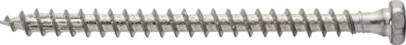 Vis à bois structurelle S-WDF-Z, tête double avec filetage complet Vis à bois avec filetage complet et double tête (clé hexagonale SW17 et embout TX40) pour les mèches et les clés à douille TX40 afin de monter les éléments en bois préfabriqués