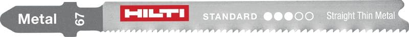 Lames de scie sauteuse pour métal fin Lames de scie sauteuse pour découper les tôles et profilés de 1 à 3 mm (1/16 - 1/8) d'épaisseur