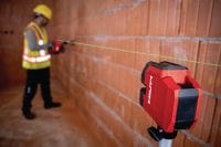 Laser ligne transversal et vertical de haute précision PM 20-CGE Laser combiné à faisceau vert de haute précision avec 2 lignes et 4 points pour l'aplomb, le nivellement, l'alignement et l'équerrage Applications 1