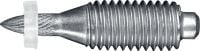 Goujons filetés X-EM8H P8 Goujon fileté en acier au carbone compatible avec les cloueurs à poudre sur l'acier (rondelle de 8 mm) - pour une utilisation à l'intérieur uniquement